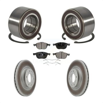 Front Wheel Bearing Coated Disc Brake Rotors And Ceramic Pads Kit For Mazda 3 5 Sport KBB-102081