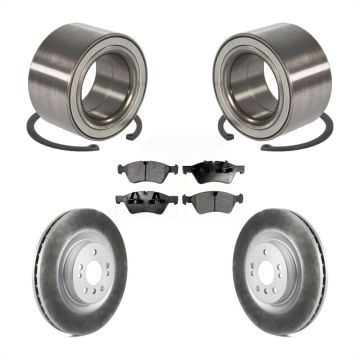 Front Wheel Bearing Coated Brake Rotor Pads Kit For Mercedes-Benz GL350 GL320 GL450 GL550 KBB-102084