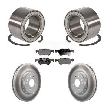 Front Wheel Bearing Coated Disc Brake Rotor And Pad Kit For 2010-2011 Mercedes-Benz ML450 KBB-102085