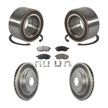 Front Wheel Bearing Coated Disc Brake Rotor And Ceramic Pads Kit For Suzuki SX4 Crossover KBB-102088