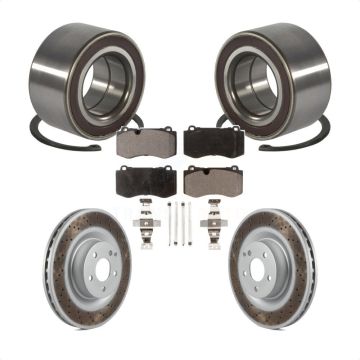 Front Wheel Bearing Coated Disc Brake Rotor And Pad Kit For Mercedes-Benz S550 CL550 S350 KBB-102098