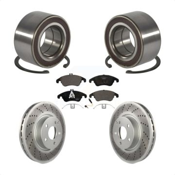 Front Wheel Bearing Coated Brake Rotor Pad Kit For Mercedes-Benz C300 E350 C350 E400 E250 KBB-102102