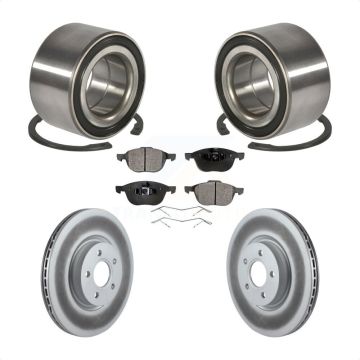 Front Wheel Bearing Coated Brake Rotor Pad Kit For Ford Transit Connect 104.8" wheel base KBB-102105