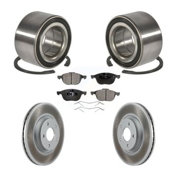 Front Wheel Bearing Coated Disc Brake Rotors And Ceramic Pads Kit For Ford Escape C-Max KBB-102108