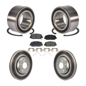 Front Wheel Bearing Coated Disc Brake Rotors And Ceramic Pads Kit For Honda Accord KBB-102139