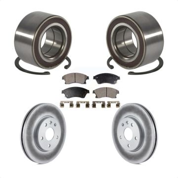 Front Wheel Bearing Coated Disc Brake Rotors And Ceramic Pads Kit For Chevrolet Sonic KBB-102141