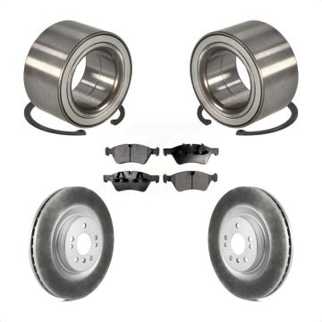 Front Wheel Bearing Coated Brake Rotor & Pad Kit For Mercedes-Benz ML350 ML320 R350 ML550 KBB-102146