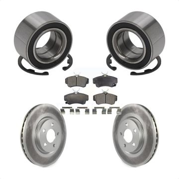 Front Wheel Bearing Coated Disc Brake Rotors And Ceramic Pads Kit For Chrysler PT Cruiser KBB-102149