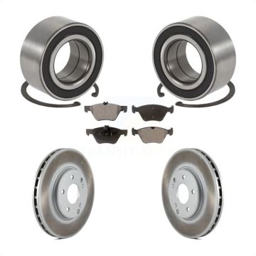 Front Wheel Bearing Coated Disc Brake Rotors And Ceramic Pads Kit For Mercedes-Benz E320 KBB-102153
