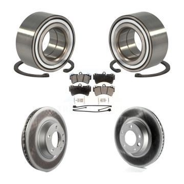 Front Wheel Bearing Coated Brake Rotor And Pad Kit For Audi Q7 Porsche Cayenne Volkswagen KBB-102163