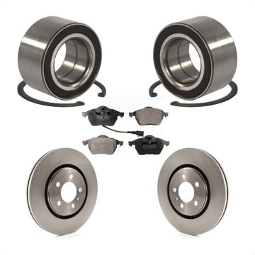 Front Wheel Bearing Disc Brake Rotors And Pads Kit For 1996 Volkswagen Passat 2.8L KBB-102165
