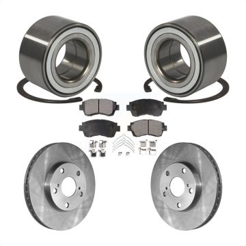 Front Wheel Bearing Disc Brake Rotor & Pad Kit For Toyota Camry Sienna Avalon Lexus ES300 KBB-102168
