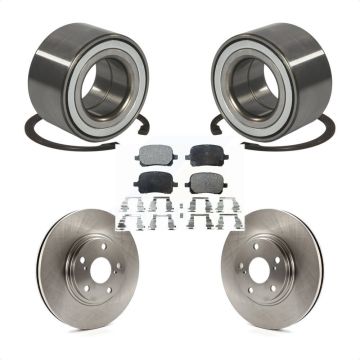 Front Wheel Bearing Disc Brake Rotor And Semi-Metallic Pads Kit For 1999-2001 Lexus RX300 KBB-102173