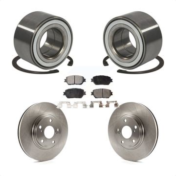 Front Wheel Bearing Disc Brake Rotors And Semi-Metallic Pads Kit For Toyota Camry KBB-102174