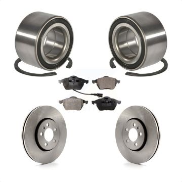 Front Wheel Bearing Disc Brake Rotors And Pads Kit For Volkswagen Jetta Golf Beetle KBB-102194