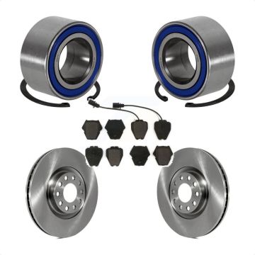 Front Wheel Bearing Brake Rotor Pad Kit For 00-01 Audi A4 With 320mm Diameter KBB-102213