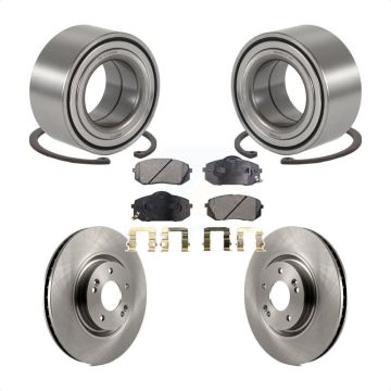 Front Wheel Bearing Disc Brake Rotors And Pads Kit For Hyundai Tucson Kia Cadenza KBB-102237