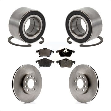 Front Wheel Bearing Brake Rotor Pads Kit For Saab Saturn 9-3 L200 L300 9-5 L100 LW200 LS1 KBB-102253