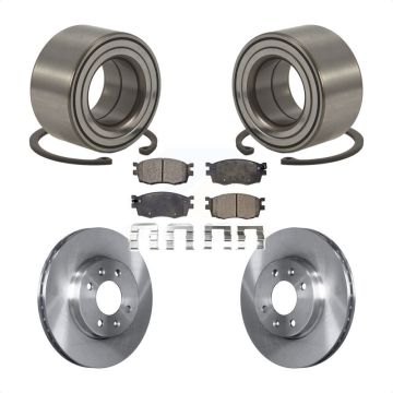Front Wheel Bearing Disc Brake Rotors And Pads Kit For Hyundai Accent Kia Rio Rio5 KBB-102259