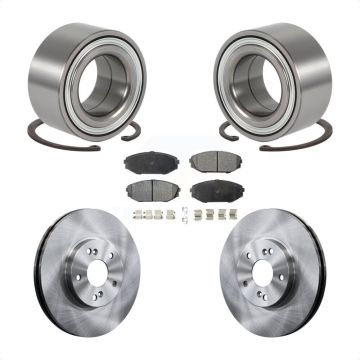 Front Wheel Bearing Disc Brake Rotors And Pads Kit For 1999-2004 Honda Odyssey KBB-102269