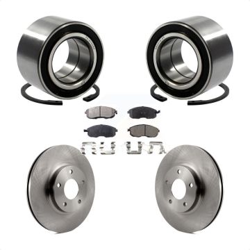 Front Wheel Bearing Disc Brake Rotors And Pads Kit For Nissan Altima Maxima INFINITI I35 KBB-102271