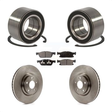 Front Wheel Bearing Brake Rotor Pads Kit For 15 Ford Edge With 316mm Diameter KBB-102284