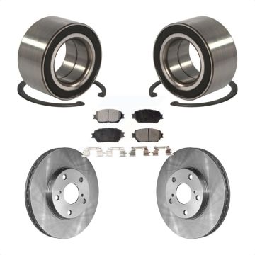 Front Wheel Bearing Disc Brake Rotor & Pad Kit For Toyota Camry With 275mm Diameter KBB-102286