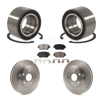 Front Wheel Bearing Disc Brake Rotors And Semi-Metallic Pads Kit For Toyota Camry KBB-102288