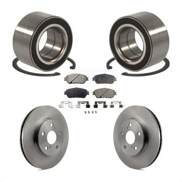 Front Wheel Bearing Disc Brake Rotors And Pads Kit For Toyota Sienna Camry Solara Avalon KBB-102289