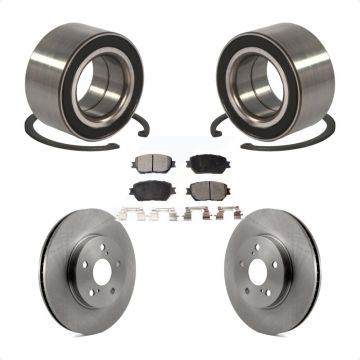 Front Wheel Bearing Disc Brake Rotors And Semi-Metallic Pads Kit For Toyota Camry KBB-102290