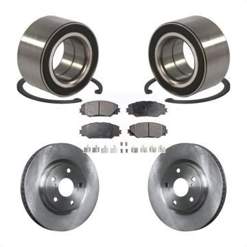 Front Wheel Bearing Disc Brake Rotors And Pads Kit For Toyota Matrix Pontiac Vibe KBB-102293