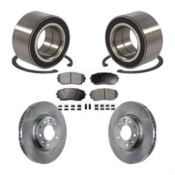 Front Wheel Bearing Disc Brake Rotors And Pads Kit For Mazda CX-7 Ford Edge Lincoln MKX KBB-102296