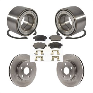 Front Wheel Bearing Disc Brake Rotor And Semi-Metallic Pads Kit For 2000 Toyota Celica GT KBB-102300