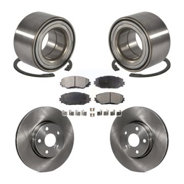 Front Wheel Bearing Disc Brake Rotors And Pads Kit For Toyota Corolla Matrix Pontiac Vibe KBB-102303