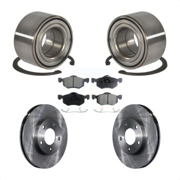 Front Wheel Bearing Brake Rotor And Pad Kit For Ford Escape Mazda Tribute Mercury Mariner KBB-102304