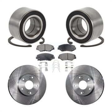 Front Wheel Bearing Disc Brake Rotors And Pads Kit For Honda Accord Fit Element Acura ILX KBB-102308