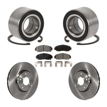 Front Wheel Bearing Brake Rotor And Pad Kit For 2004-2005 Acura TL Automatic transmission KBB-102311