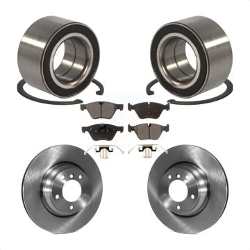 Front Wheel Bearing Disc Brake Rotors And Semi-Metallic Pads Kit For 2006 BMW 330xi KBB-102334