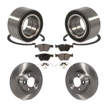 Front Wheel Bearing Disc Brake Rotors And Pads Kit For 2008 BMW 328xi To 08 07 KBB-102337