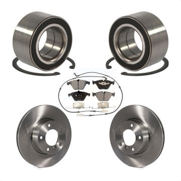 Front Wheel Bearing Disc Brake Rotor And Semi-Metallic Pads Kit For BMW 328i xDrive 328xi KBB-102338
