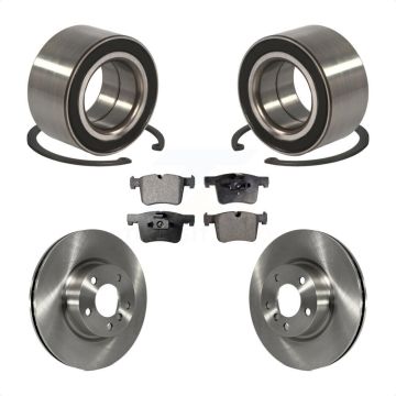 Front Wheel Bearing Disc Brake Rotors And Semi-Metallic Pads Kit For 2011-2012 BMW X3 KBB-102339