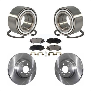 Front Wheel Bearing Brake Rotor & Pads Kit For 10-12 Land Rover Range Naturally Aspirated KBB-102342