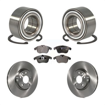 Front Bearing Disc Brake Rotors And Semi-Metallic Pads Kit For Land Rover Range Evoque KBB-102345