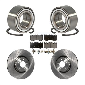 Front Wheel Bearing Disc Brake Rotor And Semi-Metallic Pad Kit For Land Rover Range Sport KBB-102346
