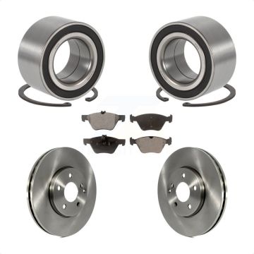 Front Wheel Bearing Disc Brake Rotors And Pads Kit For Mercedes-Benz E350 E320 KBB-102350