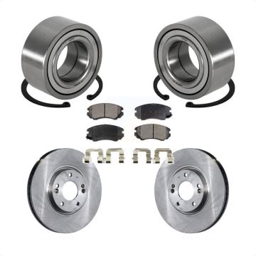 Front Wheel Bearing Disc Brake Rotors And Pads Kit For Hyundai Azera Kia Amanti KBB-102353
