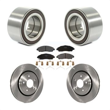 Front Wheel Bearing Disc Brake Rotors And Pads Kit For 2017-2019 Honda Ridgeline KBB-102358