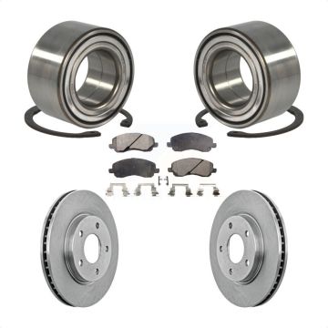 Front Wheel Bearing Disc Brake Rotors And Pads Kit For Mitsubishi Lancer Dodge Caliber KBB-102373