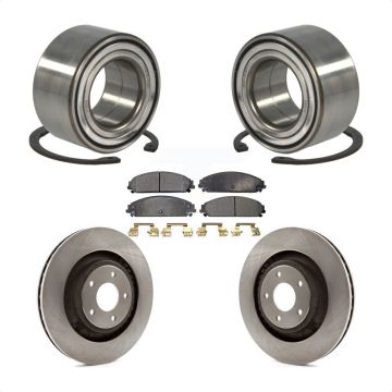 Front Wheel Bearing Brake Rotor Pad Kit For Dodge Caliber With 340mm Diameter KBB-102375