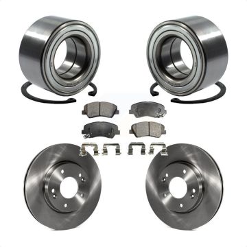 Front Wheel Bearing Brake Rotor Pads Kit For Hyundai Elantra GT Kia Forte Veloster Forte5 KBB-102397